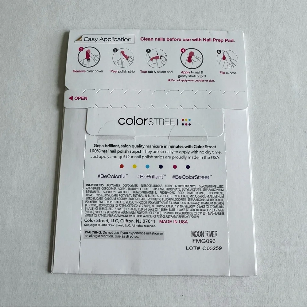 *Retired* Color Street: Moon River | Gray Blue Glitter Sparkle Fall Winter - Picture 4 of 11